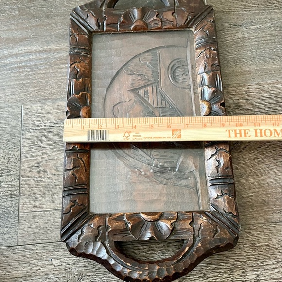 Carved Wooden Serving Tray Mexico - Picture 8 of 11